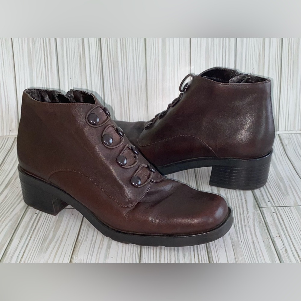Vintage Markon Ankle Leather Boots Size 9